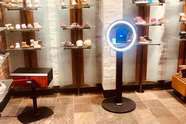 Scénographie borne photo en réalité augmentée